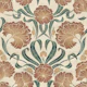 Block Print Antique Botanical Art - Amber
