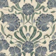 Block Print Antique Botanical Art - Blue