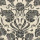 Block Print Antique Botanical Art - Black
