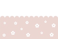 Blush Pink and White Scallop Edge Flower wallpaper