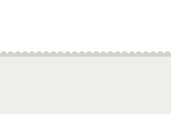 Neutral and White Scallop Edge