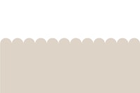 Beige and White Scallop Edge tapete