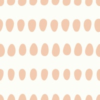 Dotty Oval Stripes Peach Beige tapeta