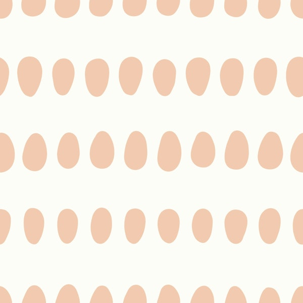 Dotty Oval Stripes Peach Beige