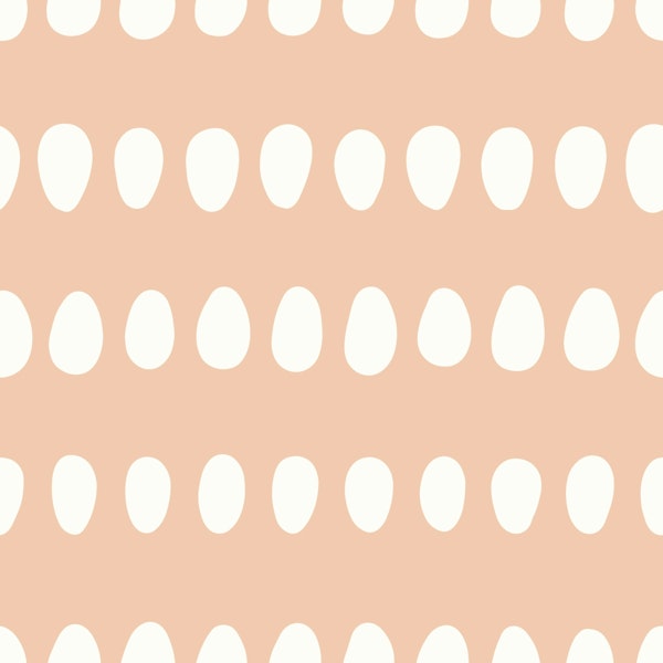 Dotty Oval Stripes Beige Peach