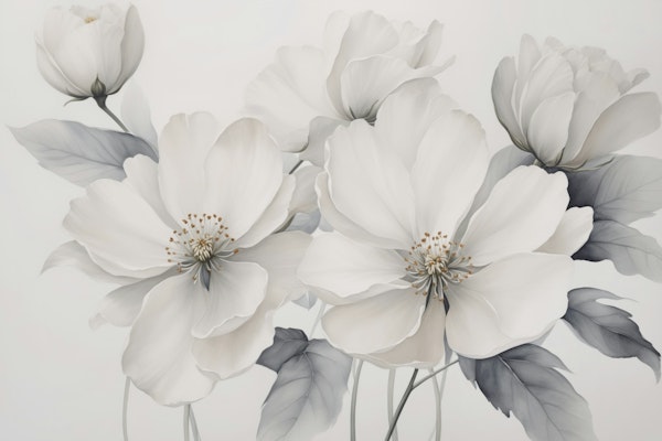 Graceful Calm Blooming Scene