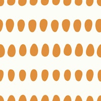 Dotty Oval Stripes Orange Beige tapeta