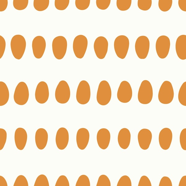Dotty Oval Stripes Orange Beige