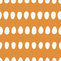 Dotty Oval Stripes Beige Orange carta da parati