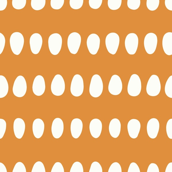 Dotty Oval Stripes Beige Orange