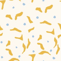 Whimsical Yellow Shapes ταπετσαρία