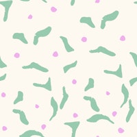 Whimsical Green Shapes ταπετσαρία