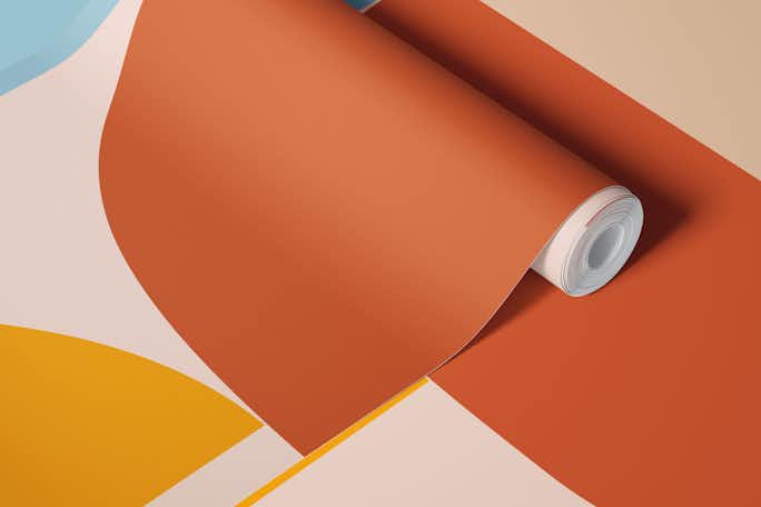 mid century pastels 4wallpaper roll