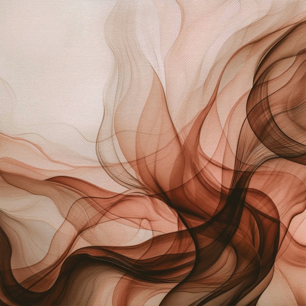 Elegant Mocha Swirl Art