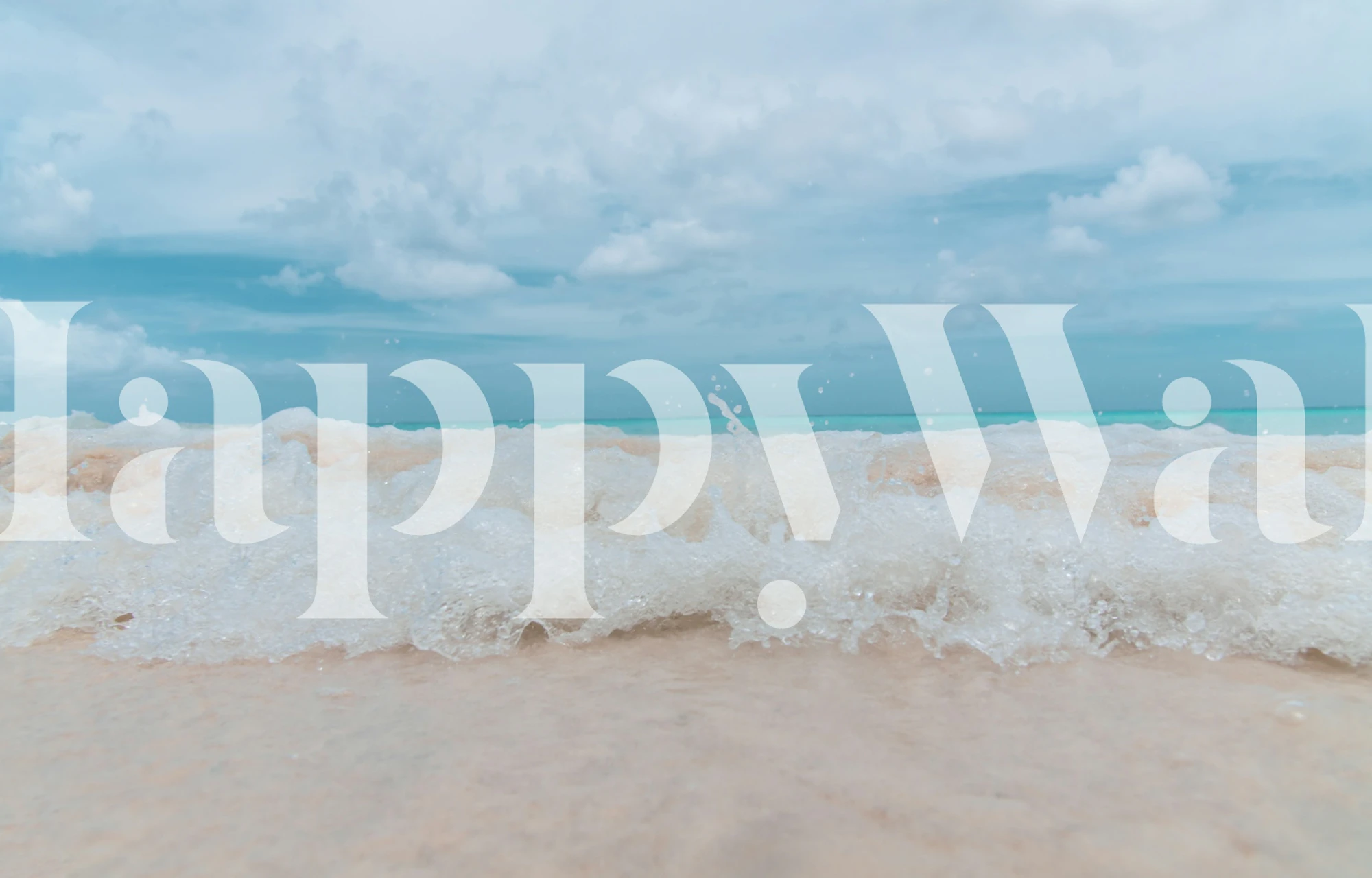 Caribbean Rush 1 wallpaper in a room