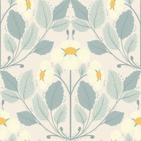 Light Strawberries Blooms carta da parati