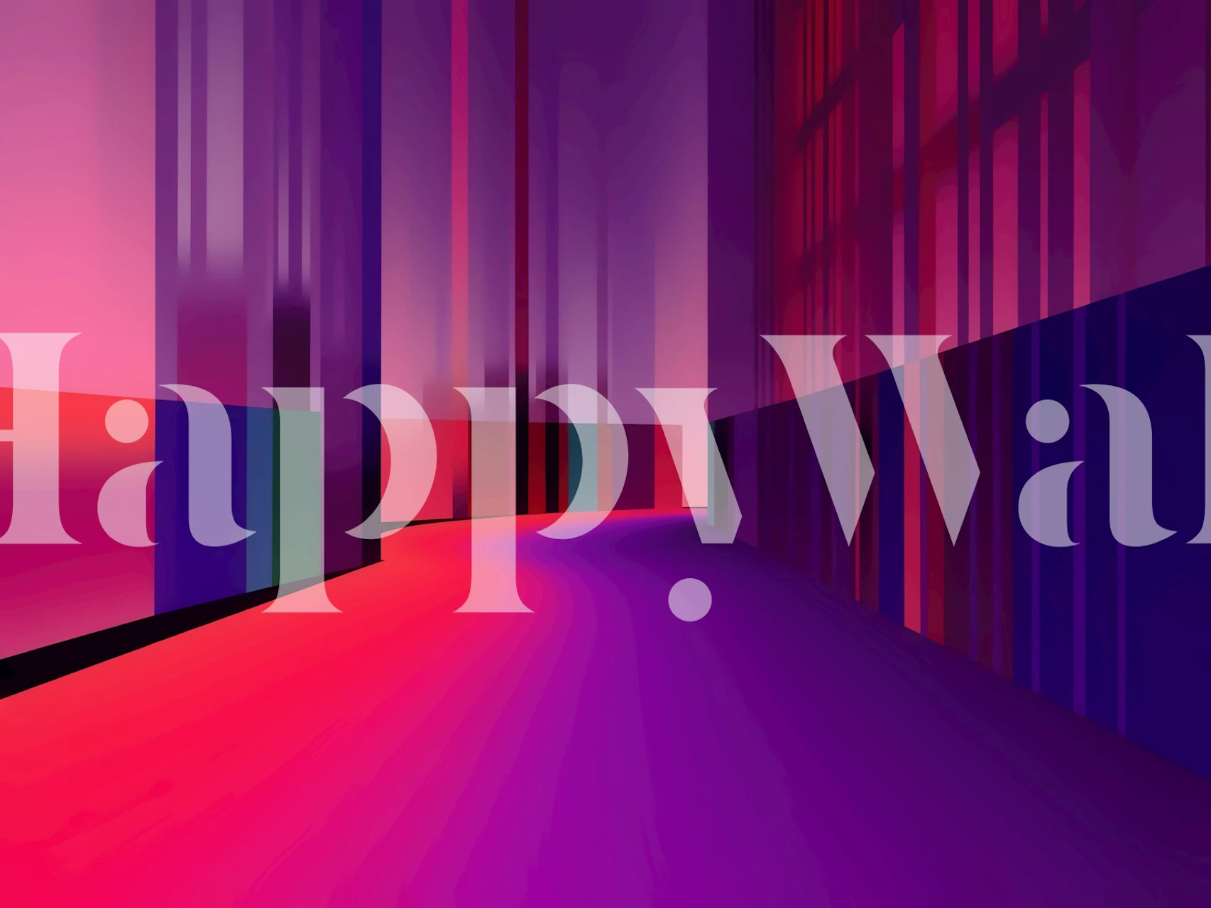 Luminous Urban Dream wallpaper in a room setting