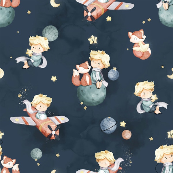 Little Watercolor Prince - navy