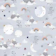 Love You To The Moon - grey