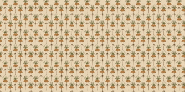 Tropical Flower Beige Background