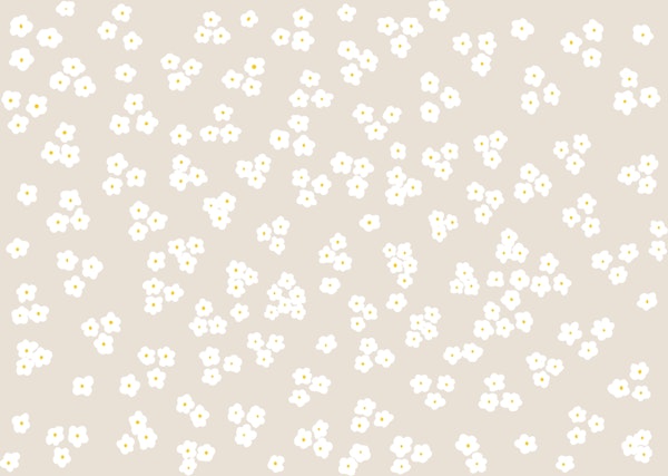 Tiny Daisy White Abstract Cute Flowers