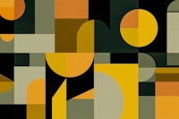 Vintage Geometric Warmth tapete