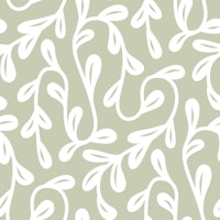 Whimsical Sage Leaf Dance tapete