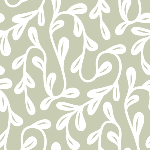 Whimsical Sage Leaf Dance