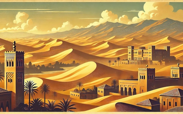 Vintage Morocco, Desert & Kasbahs Poster