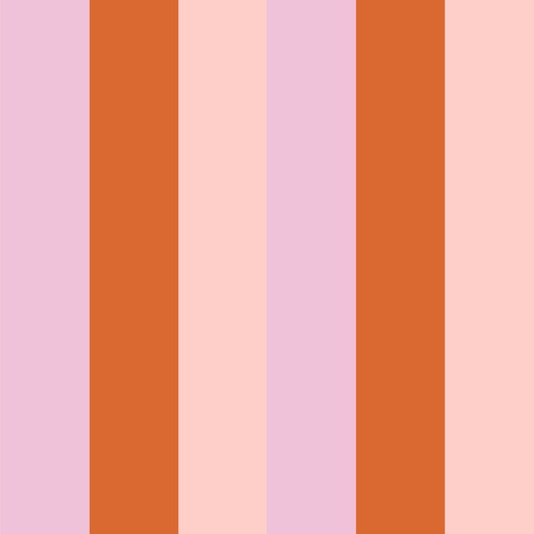 Blush and Terracotta stripes