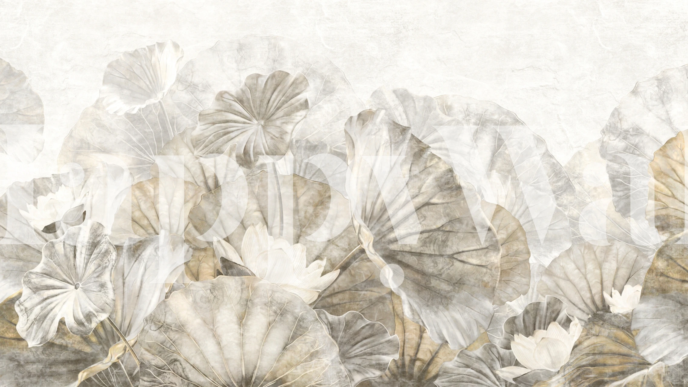 Water Plant Decor wallpaper in a room