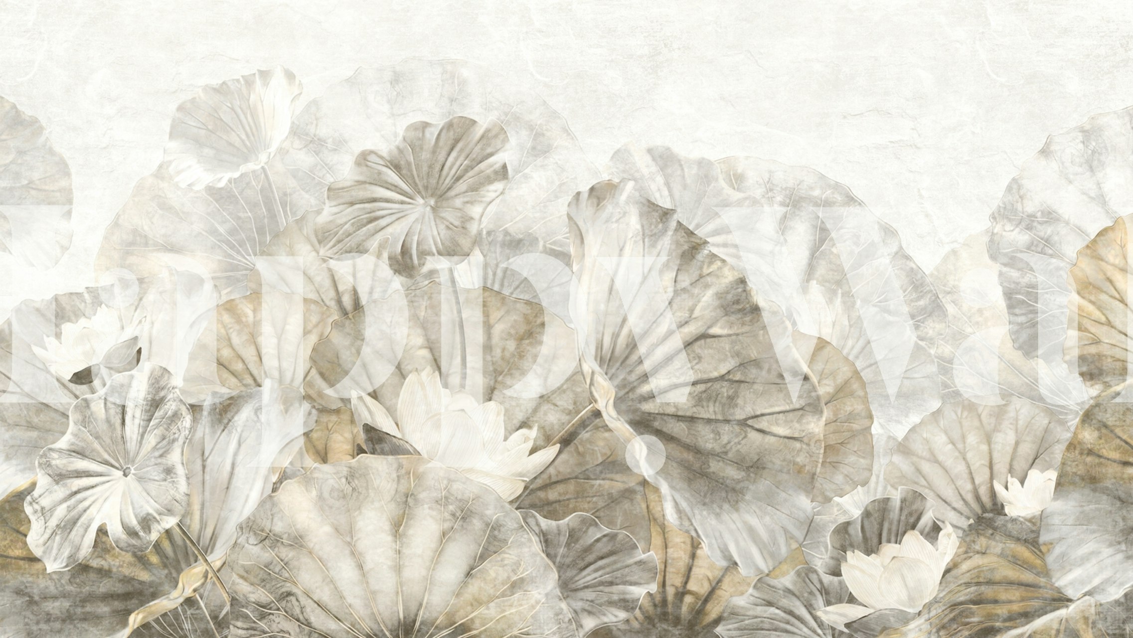 ταπετσαρία Water Plant Decor σε ένα δωμάτιο