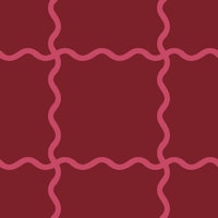 Wavy Checker Cherry carta da parati