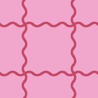 Wavy Checker Pink ταπετσαρία