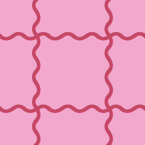 Wavy Checker Pink