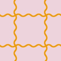 Wavy Checker Queen Pink ταπετσαρία