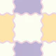Wavy Checker Butter & Lilac