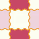 Wavy Checker Queen Pink & Ruby