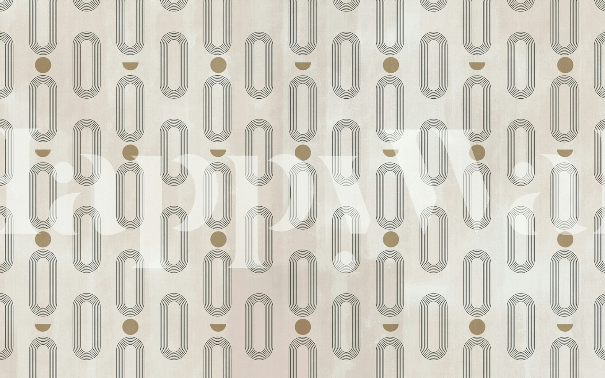 Το ταπετσαρία Bold Abstract Art σε ένα κομψό δωμάτιο