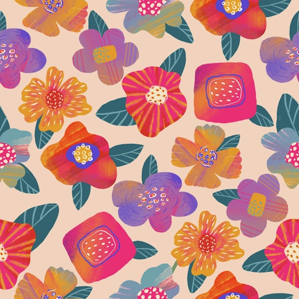 Lively Floral Fusion