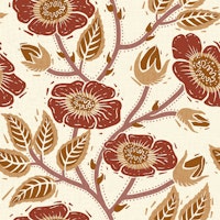 Burnt Sienna Botanicals wallpaper