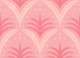 Blush Pink Art Deco Tropical Floral