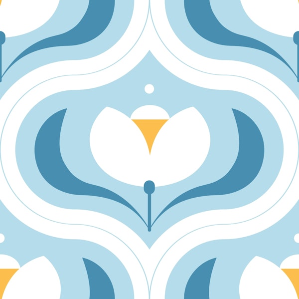 White Bloom Graphic Art