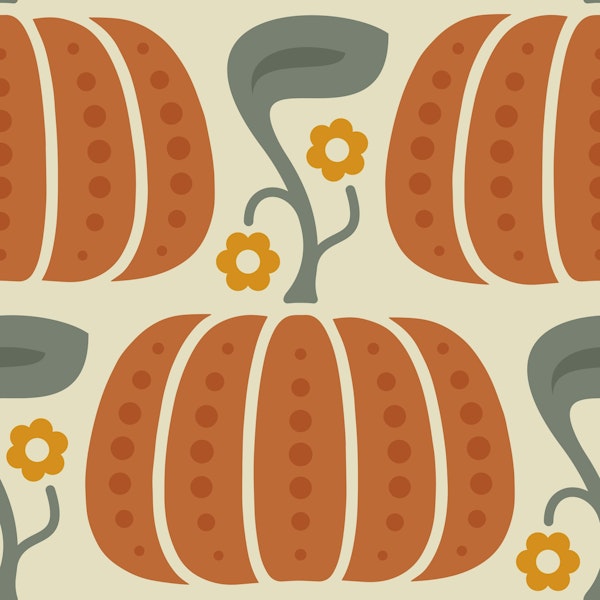 Cozy Pumpkin Charm in Orange - S