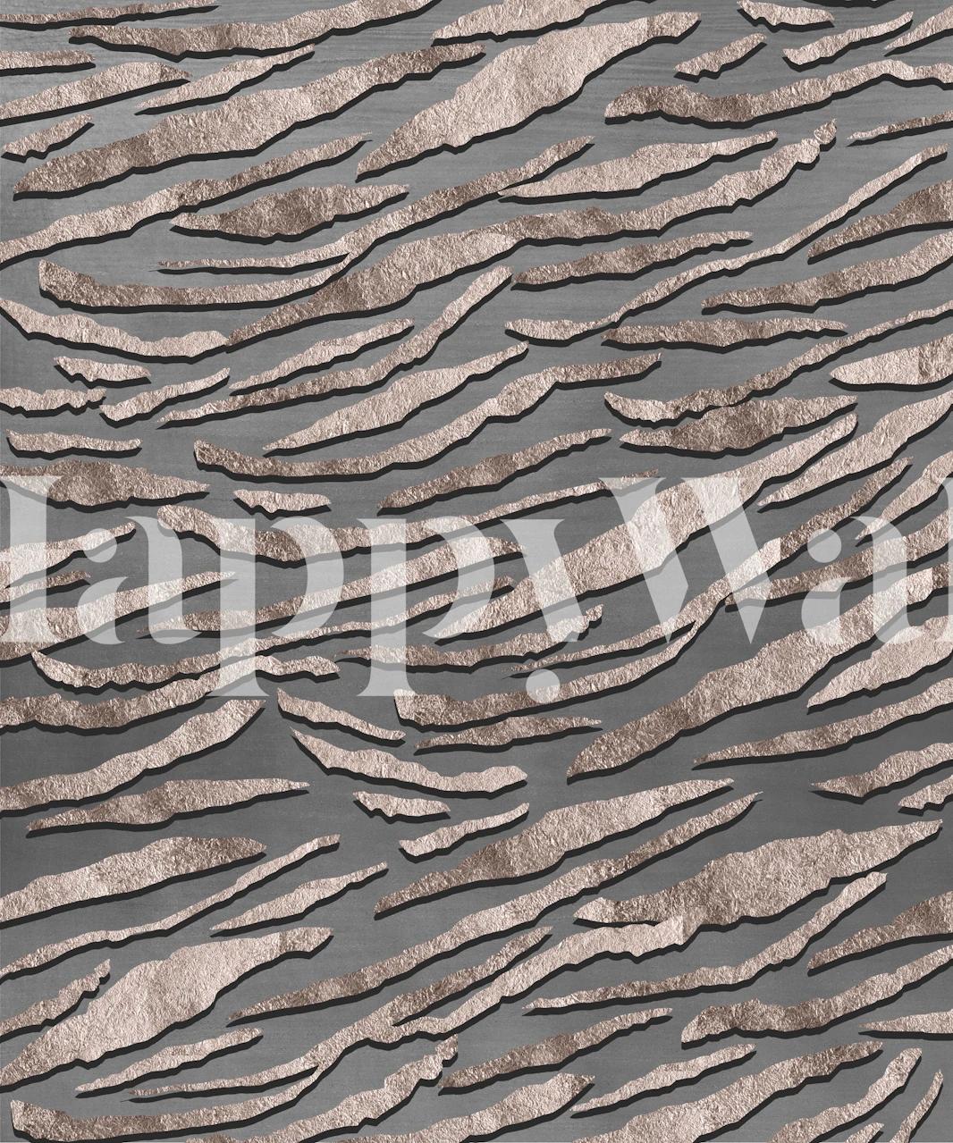 Tiger animal print Tapete in einem Raum