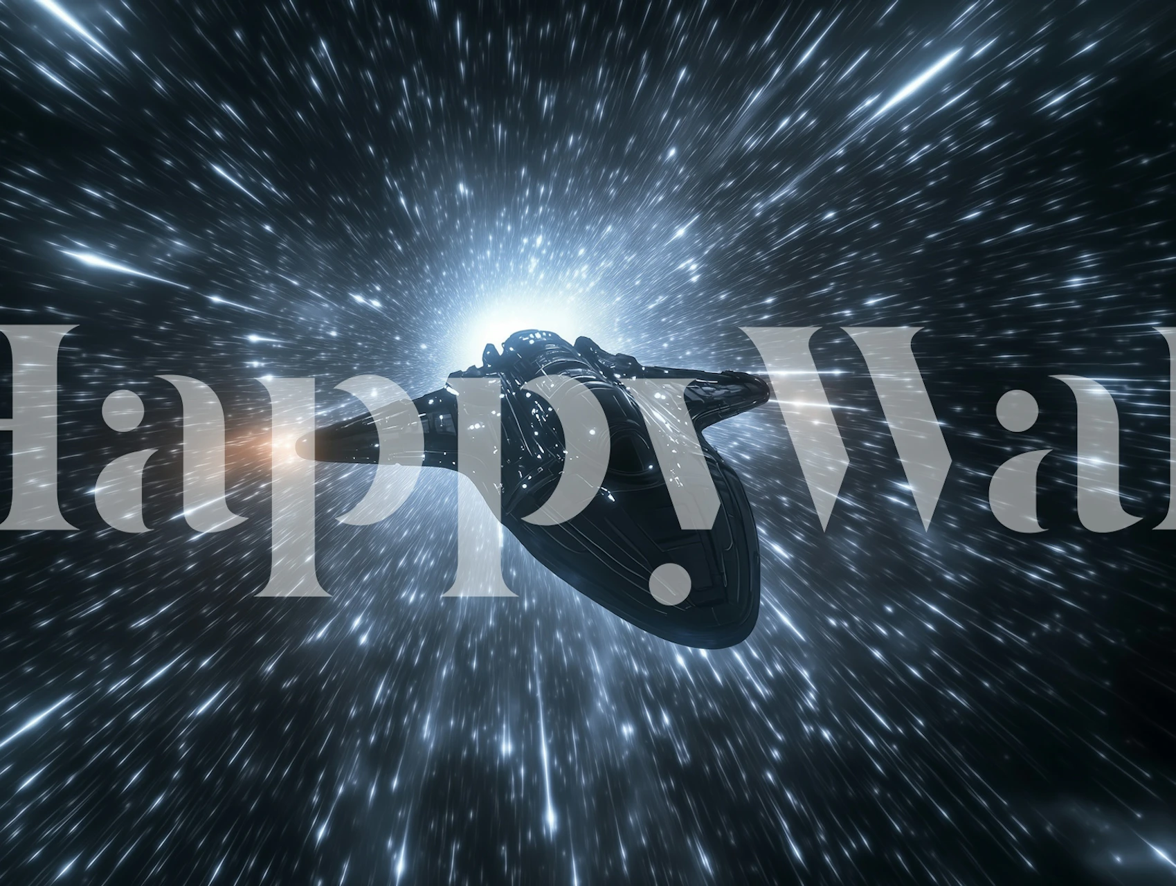 Návrh tapety Cosmic Speed v místnosti