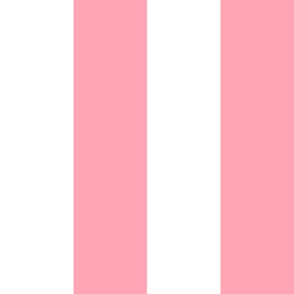 Bold vertical stripes white coquette pink