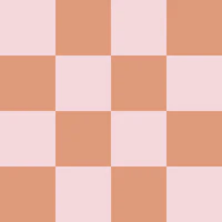 Terracotta Brown & Pink Bathroom Checkers M wallpaper