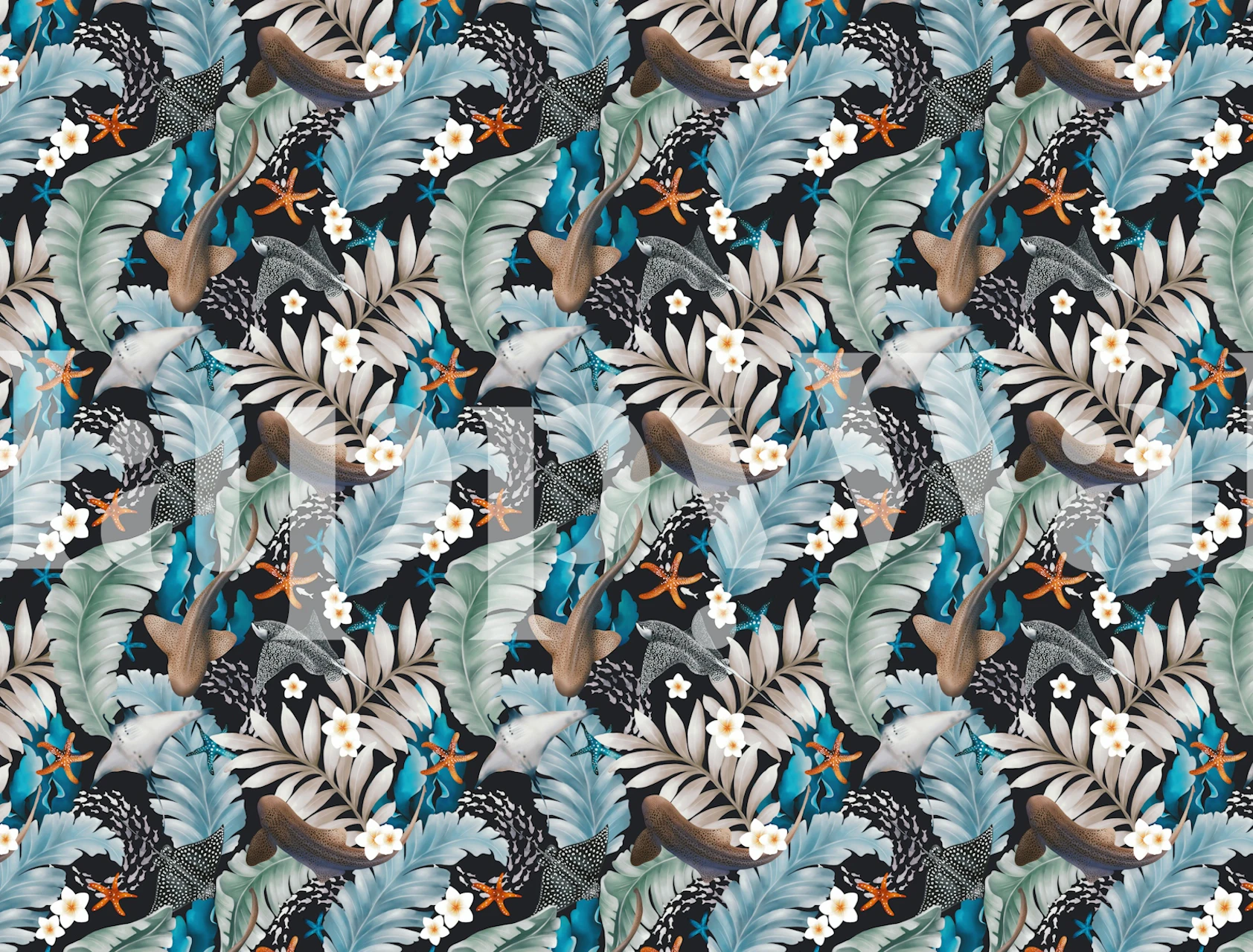 Tropical Reef Harmony design de papier peint