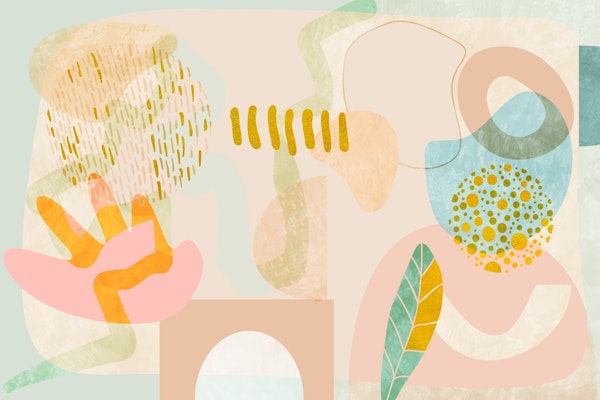 pastel golden garden